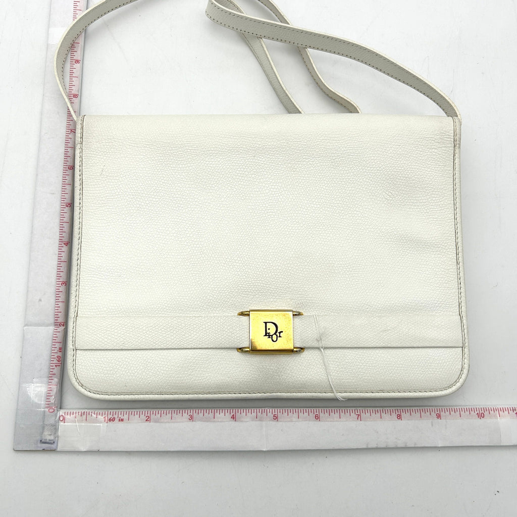 Leather crossbody bag Dior White in Leather di6612cc
