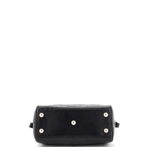 SAINT LAURENT -  Classic Baby Duffle Bag Crocodile Embossed Leather