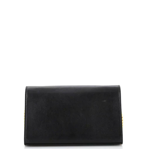 SAINT LAURENT - Classic Monogram Wallet on Chain Embellished