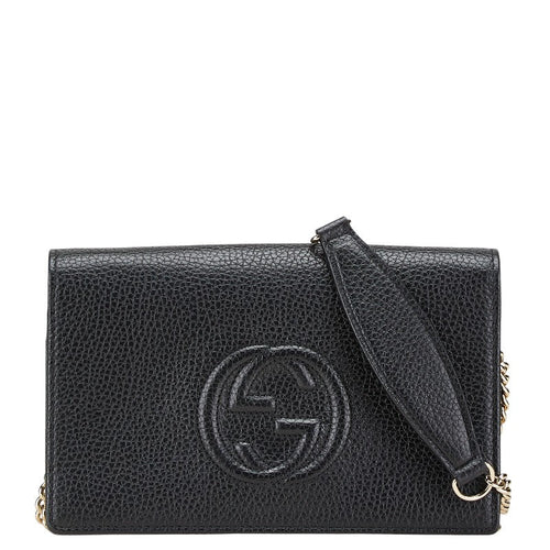 Gucci Soho Interlocking G Leather Chain Shoulder Bag