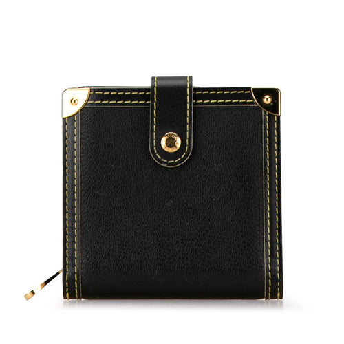 Louis Vuitton Suhali Compact Zip Long Wallet M91828 Black Leather