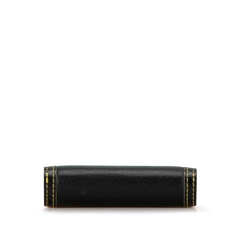 Louis Vuitton Suhali Compact Zip Long Wallet M91828 Black Leather
