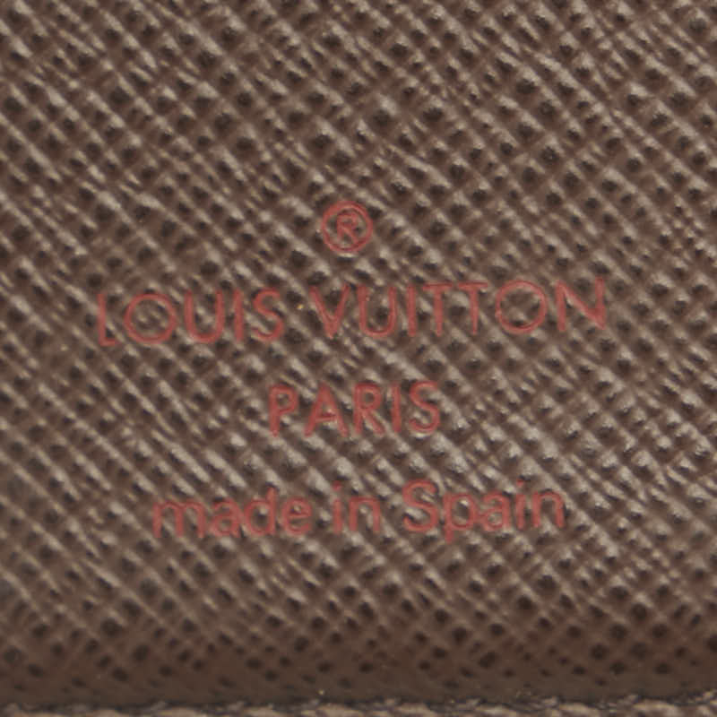 Louis Vuitton Damier Ebene Bifold Wallet N61664 Brown PVC