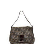 Fendi Mamma Bucket Shoulder Bag Canvas Leather