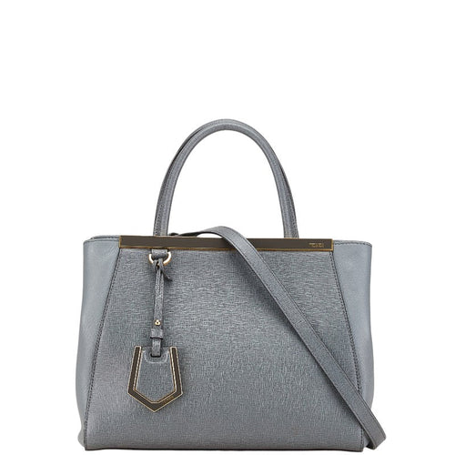 Fendi Leather Petit 2Jours Handbag 8BH258