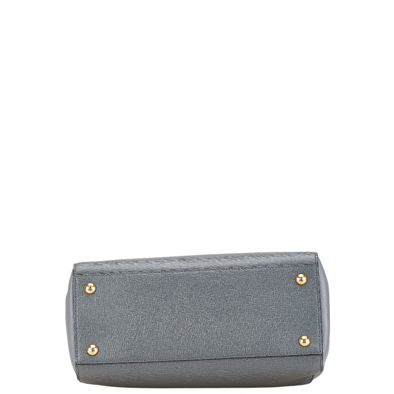 Fendi Leather Petit 2Jours Handbag 8BH258