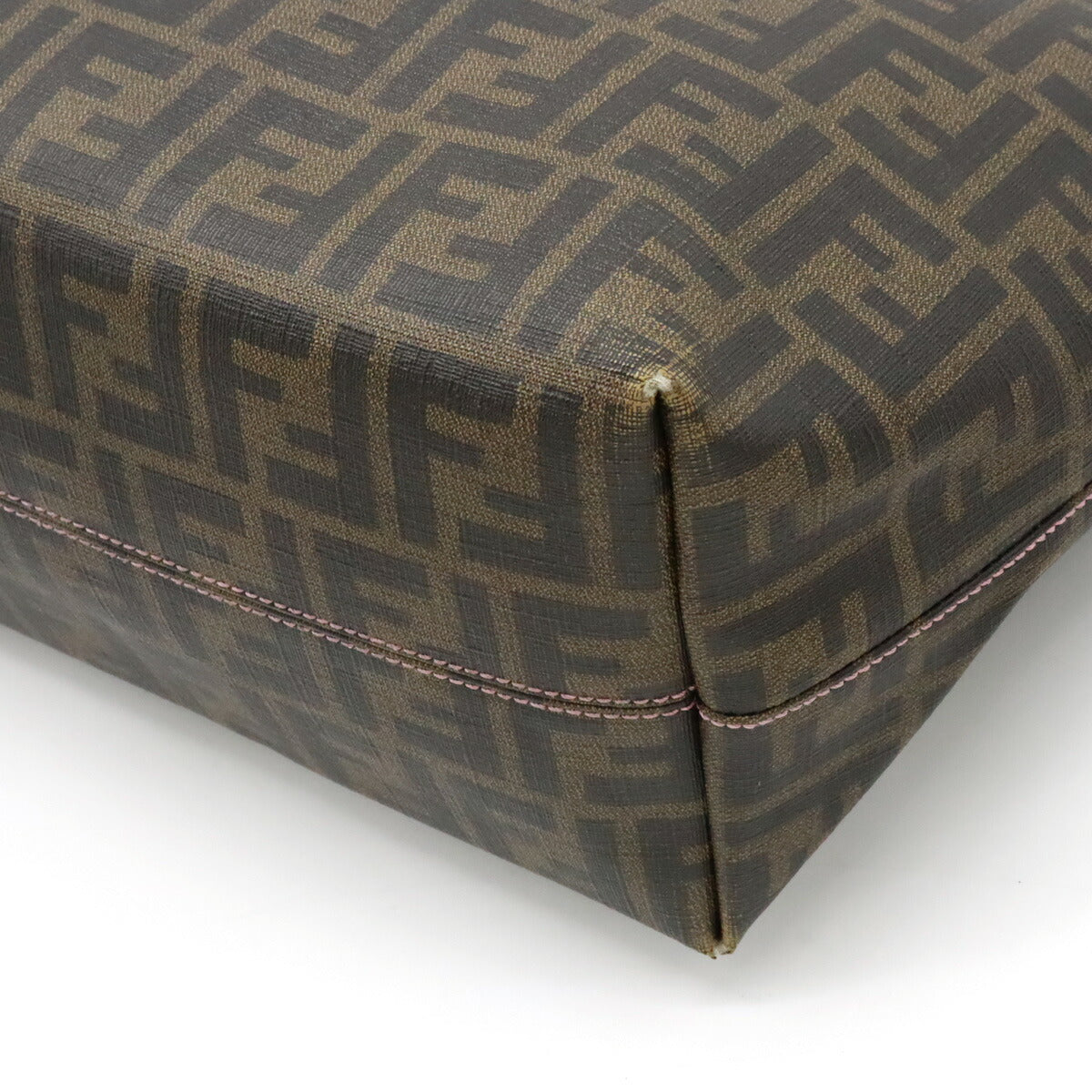 Fendi Zucca Pattern Tote Bag PVC/Leather