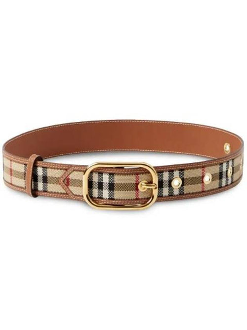 Burberry Vintage Check Leather Belt 8066058