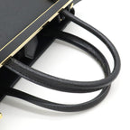 Fendi Leather Petite 2Jours Handbag Black