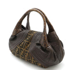 Fendi Zucca Spy Bag Nylon Canvas Leather