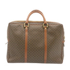 CELINE Macadam Canvas Hand Bag PVC Leather Brown  22577