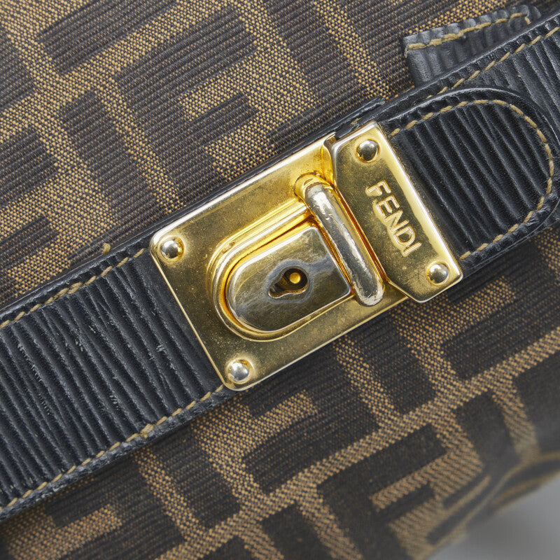 Fendi Zucca Canvas Boston Bag - '10s