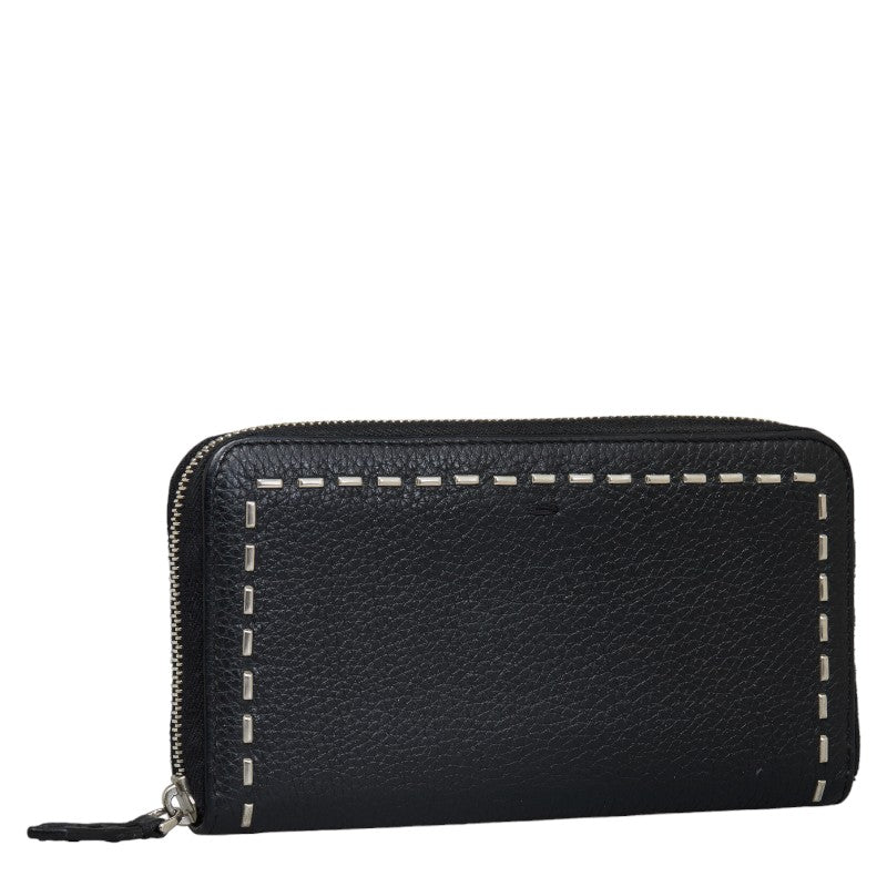 Fendi Leather Selleria Zip-Around Long Wallet 7M0210