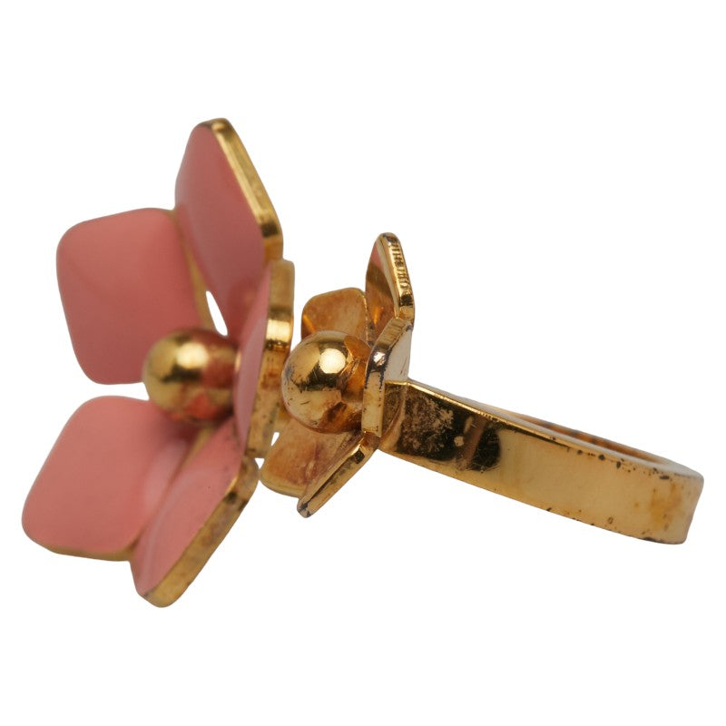 Fendi Flower Blossom Ring MV4614 Gold Pink