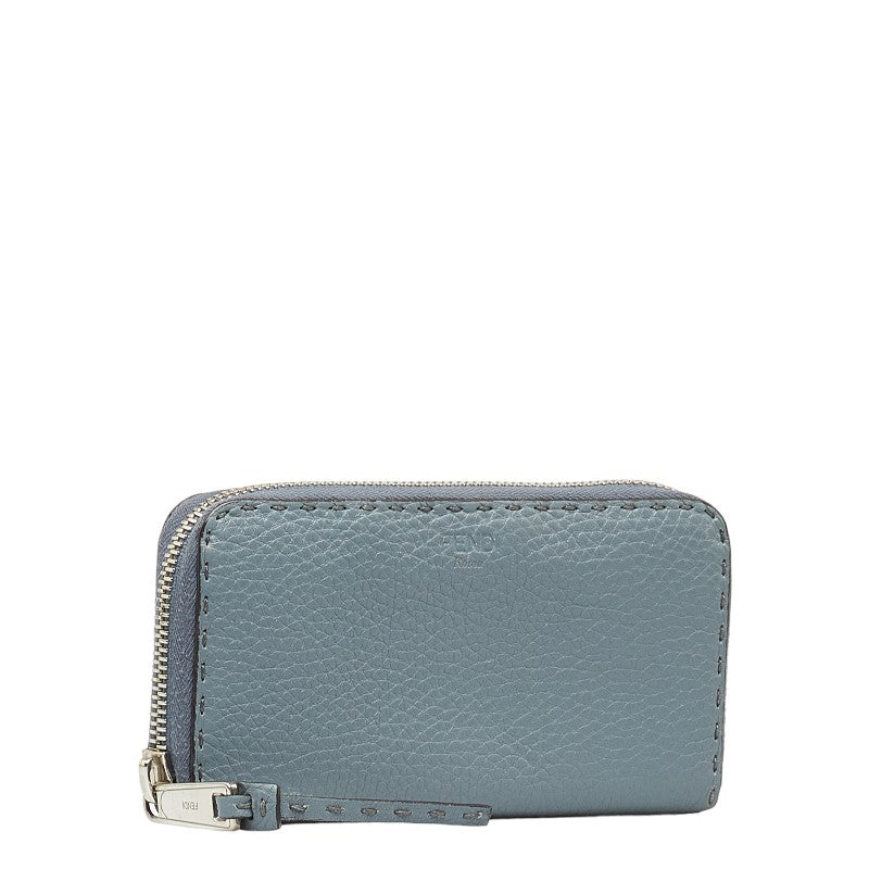 Fendi Leather Selleria Zip-Around Long Wallet 8M0374