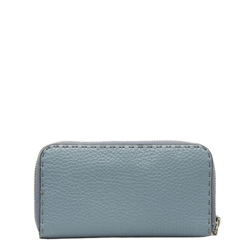 Fendi Leather Selleria Zip-Around Long Wallet 8M0374