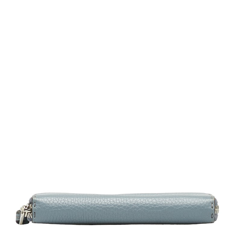 Fendi Leather Selleria Zip-Around Long Wallet 8M0374