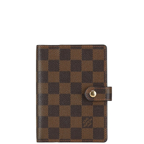 Louis Vuitton Damier Agenda PM Notebook Cover PVC Leather R20700