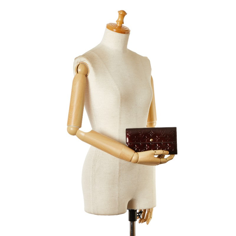 Louis Vuitton Monogram Vernis Sarah Wallet M93524 Patent Leather in New Condition