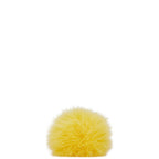 Fendi Fur Pom Pom Keychain Charm Yellow