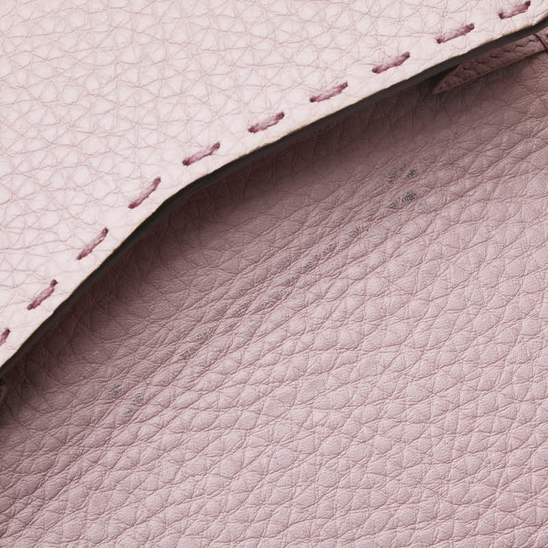 Fendi Selleria Peekaboo Bifold Wallet Pink Leather