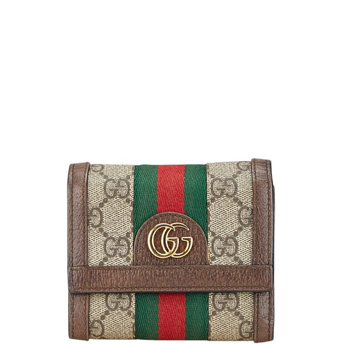 Gucci Ophidia GG Supreme tri-fold wallet
