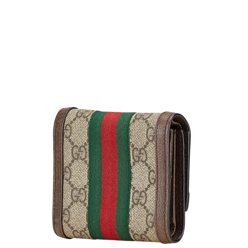 Gucci Ophidia GG Supreme tri-fold wallet