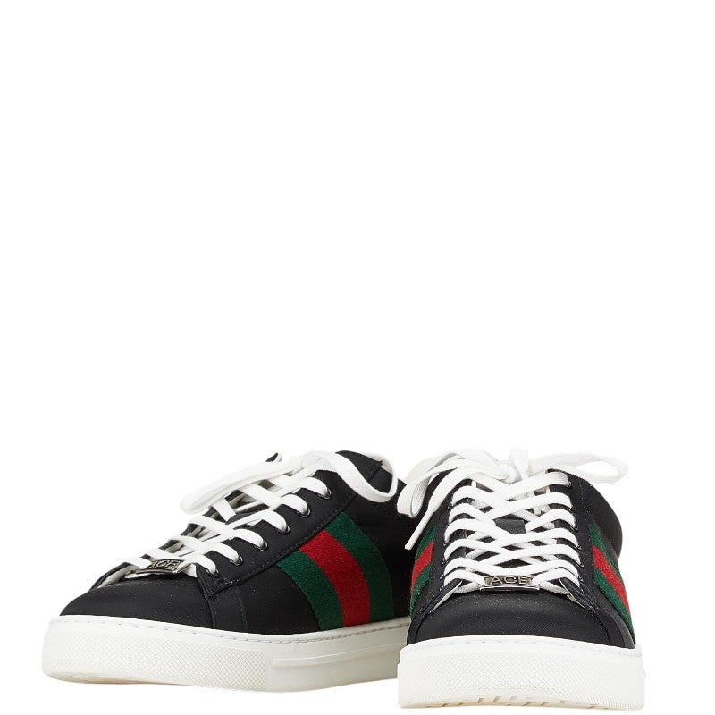 Gucci ACE Shell Crocodile-embossed Leather Sneakers