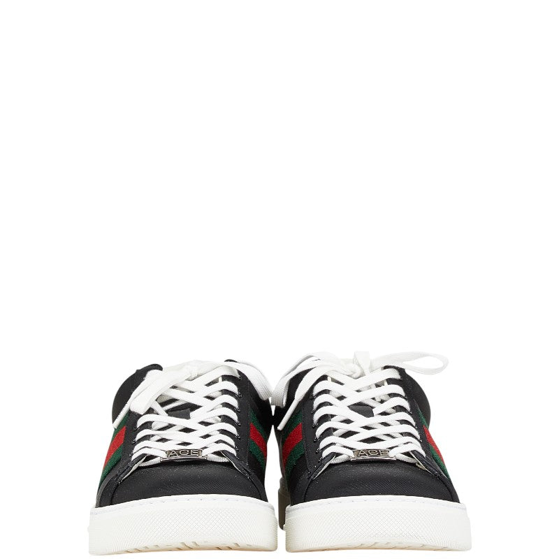 Gucci ACE Shell Crocodile-embossed Leather Sneakers