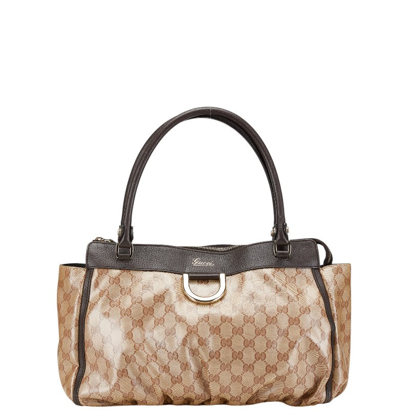 Gucci Abbey GG Crystal PVC Tote Bag