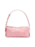 Bottega Veneta Brick Cassette Intrecciato Small Shoulder Bag Pink