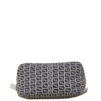 Fendi Zucchino Canvas Leather Shoulder Bag 8BR004