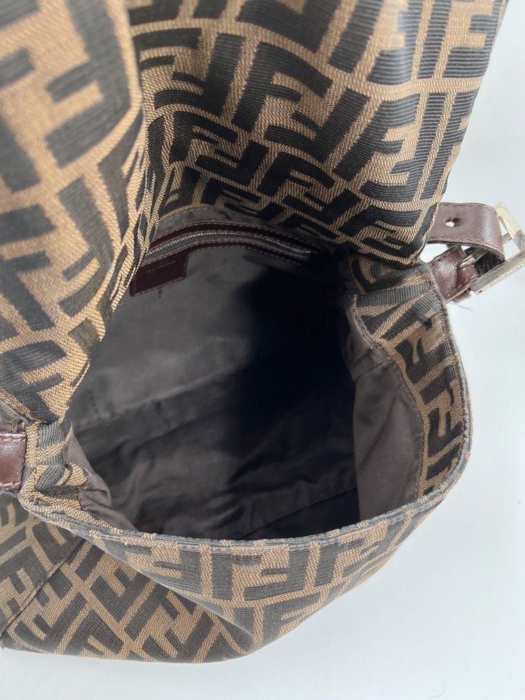 Fendi Mamma Baguette in Brown Zucca Canvas