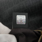 FENDI Zucchino Mamma Baguette PVC Leather Bag Black 8BR001