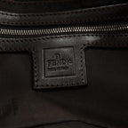 FENDI Mamma Baguette Zucca Canvas Leather Bag Beige 26424