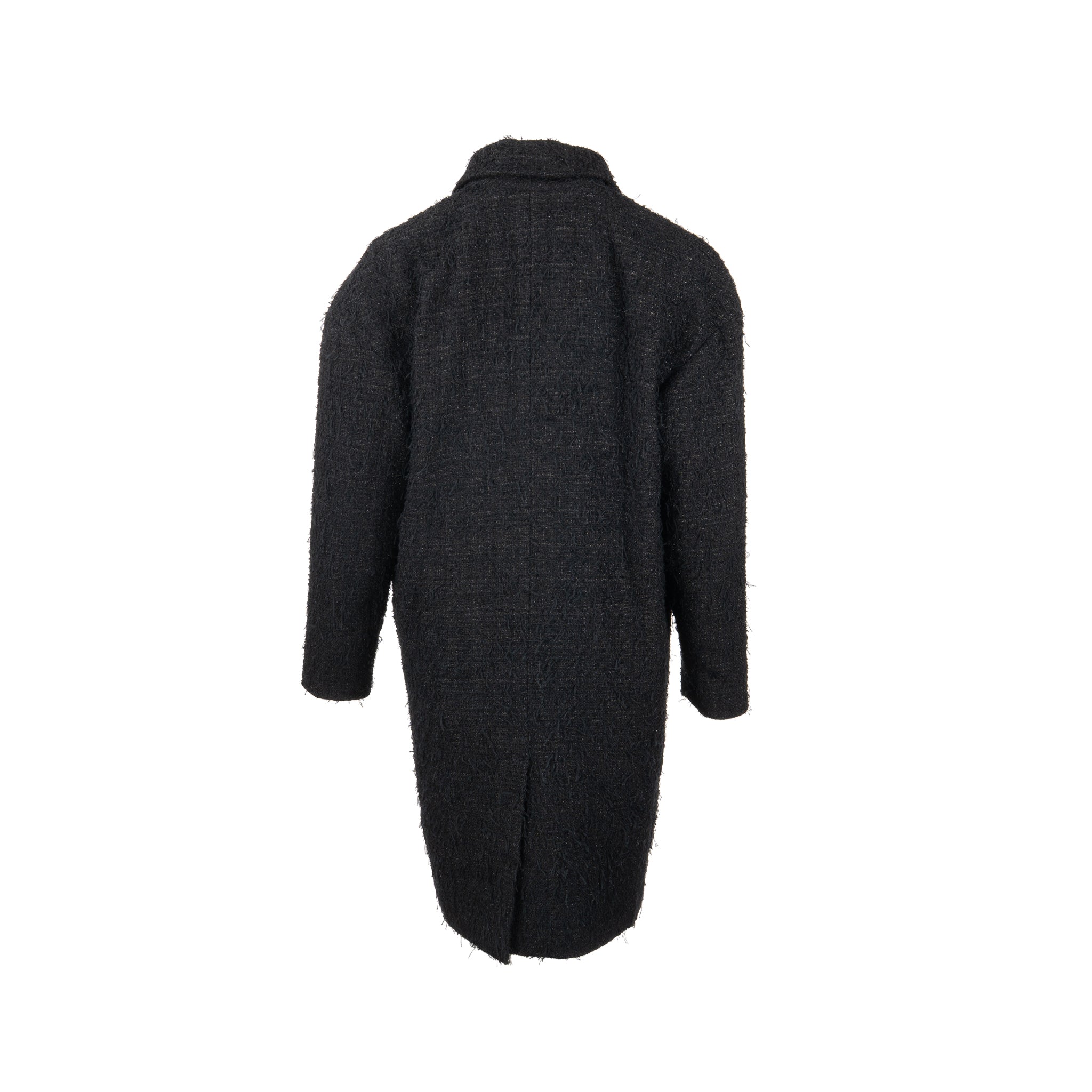 Chanel Size 36  31 Rue Cambon Double Breasted Coat Cotton/Polyester Black