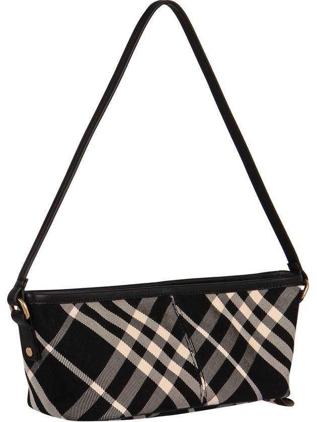 Burberry Check Mini Shoulder Bag Black