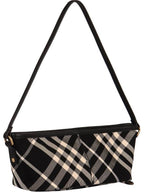 Burberry Check Mini Shoulder Bag Black