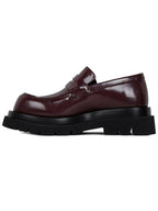 Bottega Veneta Lug Leather Loafers Jam