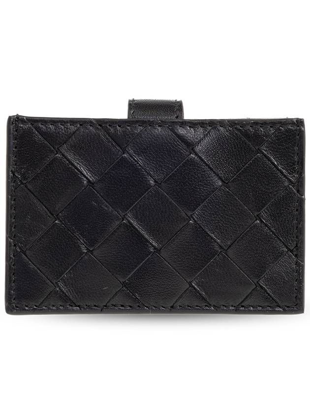 Bottega Veneta Intrecciato Accordion Card Wallet Black