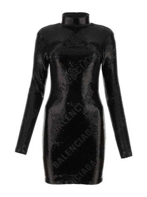 Balenciaga midi dress 725104TMR68 1102 BLACK