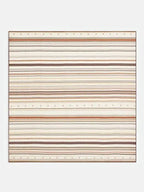 CELINE Beijing Square Striped Silk Scarf