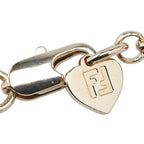Fendi FF Logo Rhinestone Bracelet Gold