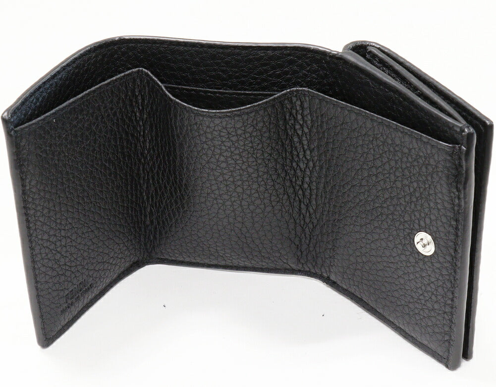 Fendi Tri-Fold Wallet FF Bucket Black