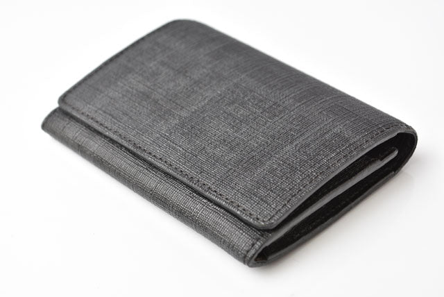 Fendi Coated Canvas Card/Coin Case Black