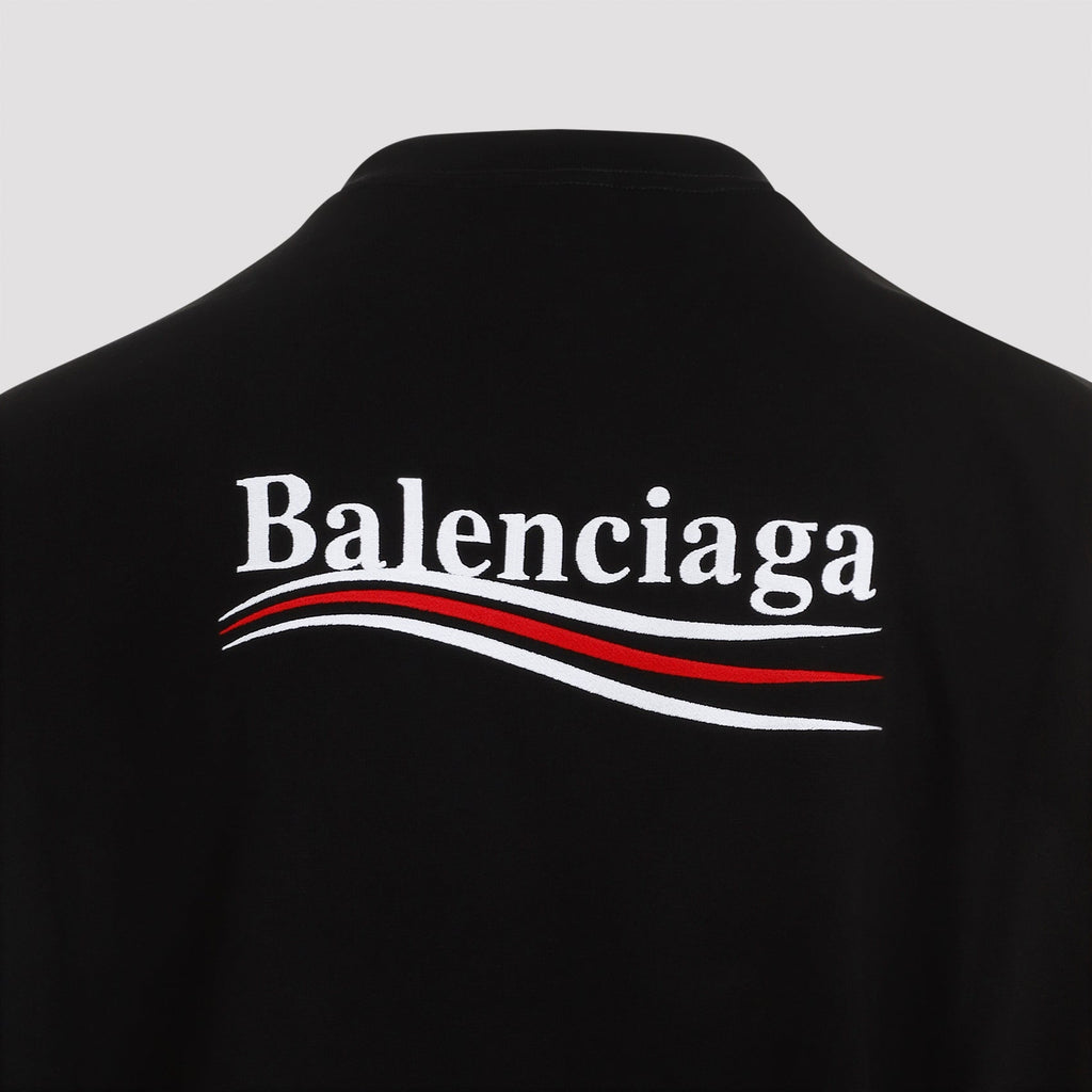 Balenciaga Large Fit Cotton T-Shirt Men