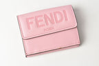 Fendi Soft Leather Trifold Mini Wallet 8M0395