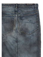 Balenciaga 23 fw Denim Skirt WITH Back Logo Patch 744975TNW014974 B0650497487