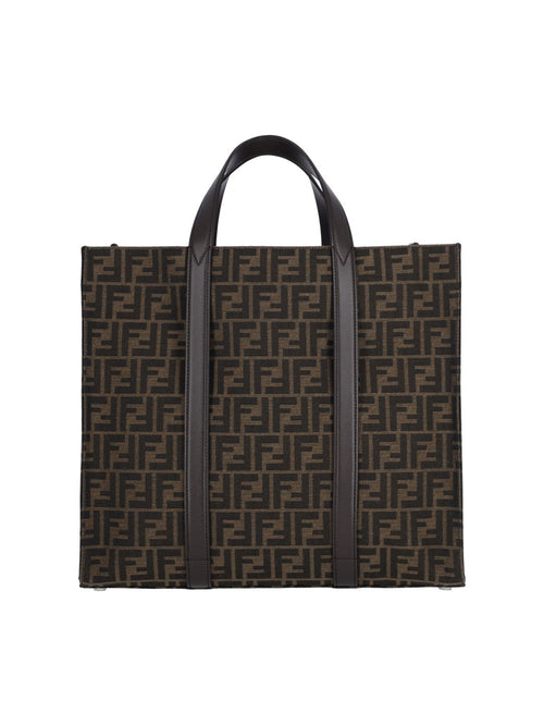 Fendi Men Jacquard Ff' Tote Bag