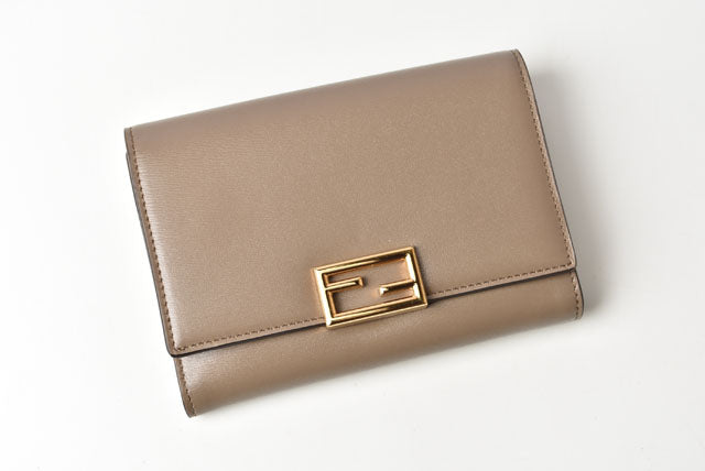 Fendi Leather Trifold Wallet Baguette 8M0419
